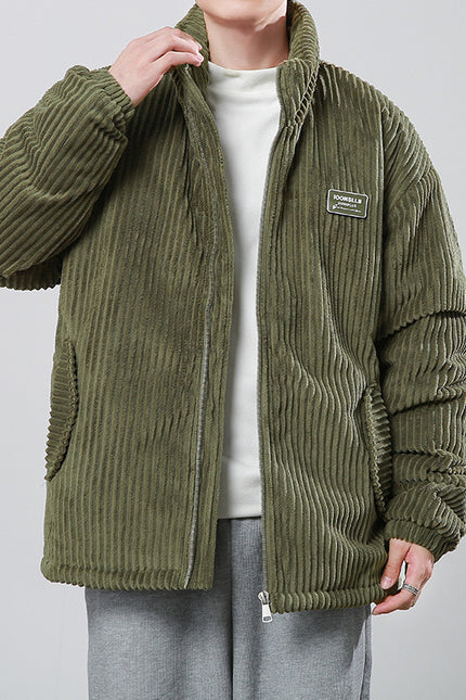 Corduroy Cotton-padded Zippet Coat