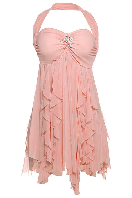 Halter Neck Backless Dress