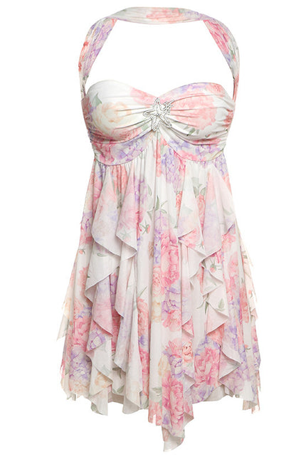 Halter Neck Backless Dress