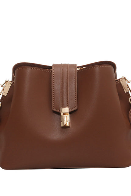Wide Shoulder Strap Diagonal Bag