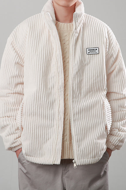 Corduroy Cotton-padded Zippet Coat