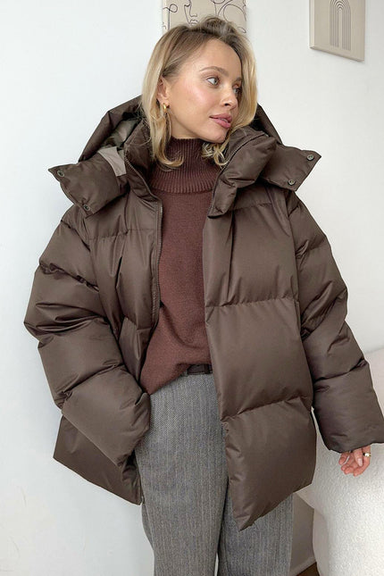 Fashion Coat With Removable Hood