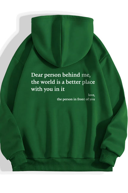 Dear Person Behind Me Unisex Trendy Hoodies