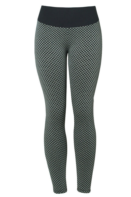 Plaid Seamless High Waist Breathable Gym Leggings