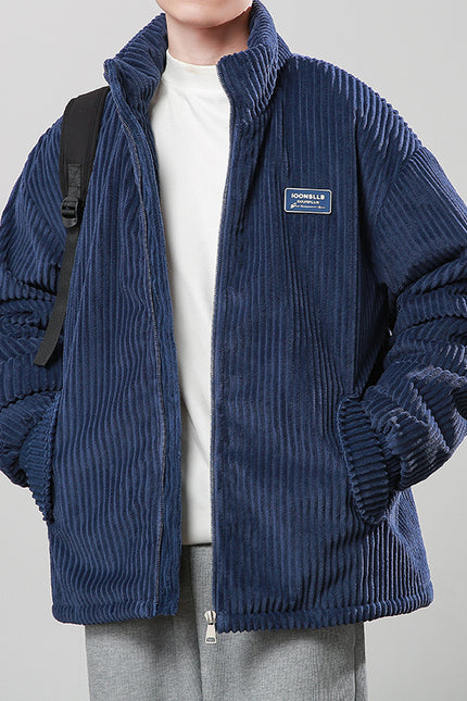 Corduroy Cotton-padded Zippet Coat