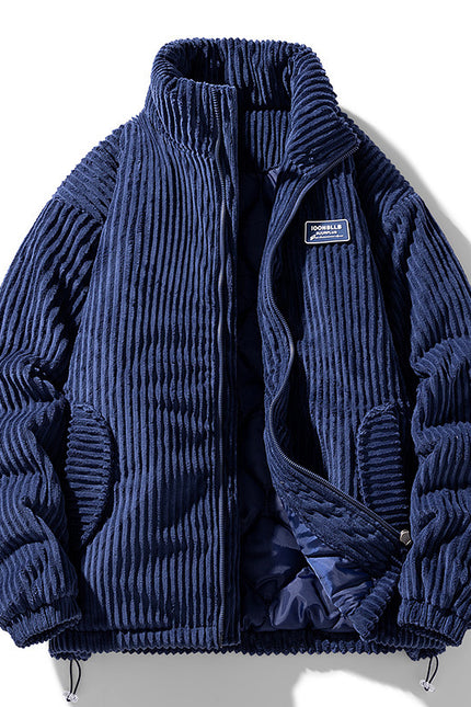 Corduroy Cotton-padded Zippet Coat