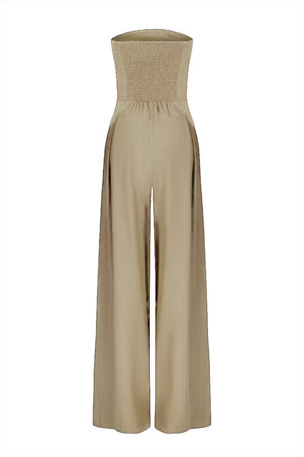 Backless Loose Tube-top Jumpsuit