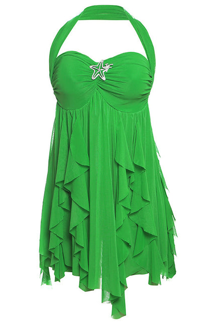 Halter Neck Backless Dress