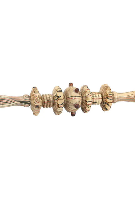 Wooden Back Massager with 9 Rollers for Full Body