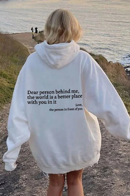 Dear Person Behind Me Unisex Trendy Hoodies