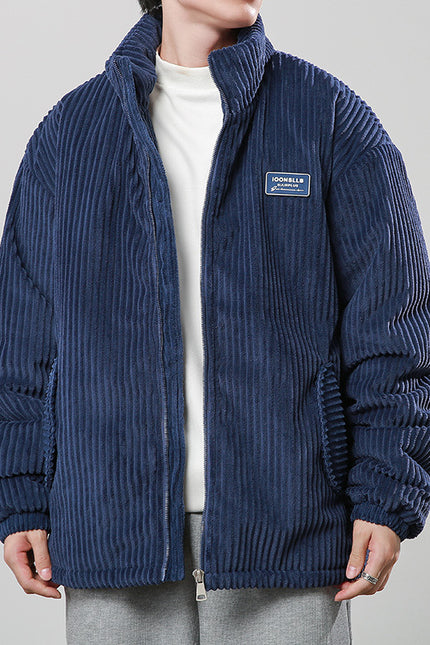 Corduroy Cotton-padded Zippet Coat