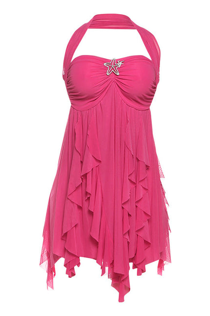 Halter Neck Backless Dress