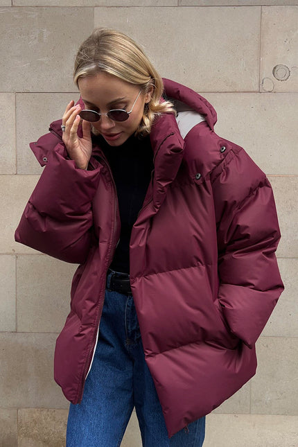 Fashion Coat With Removable Hood