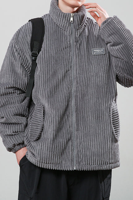 Corduroy Cotton-padded Zippet Coat