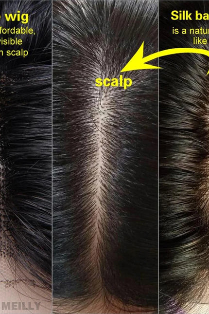 Brazilian Yaki Wave Wig – 100% Human Hair, Silk Base, Full Lace Design