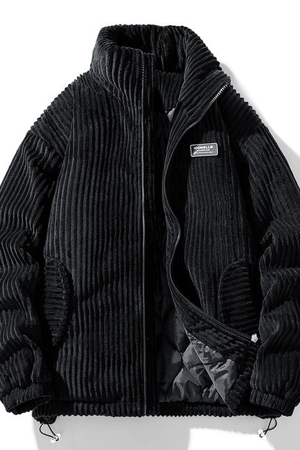 Corduroy Cotton-padded Zippet Coat
