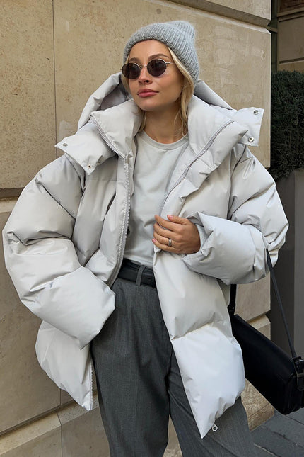 Fashion Coat With Removable Hood