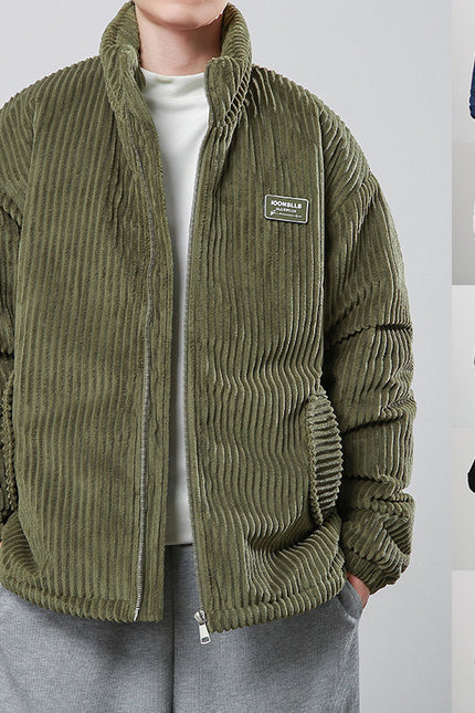 Corduroy Cotton-padded Zippet Coat
