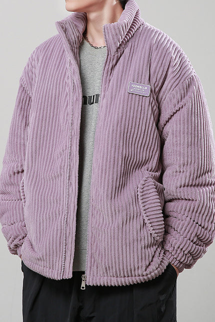 Corduroy Cotton-padded Zippet Coat