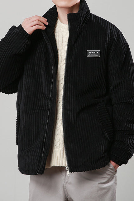 Corduroy Cotton-padded Zippet Coat