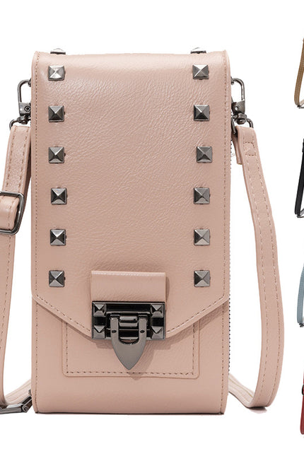 PU leather Rivet Design Shoulder Bags