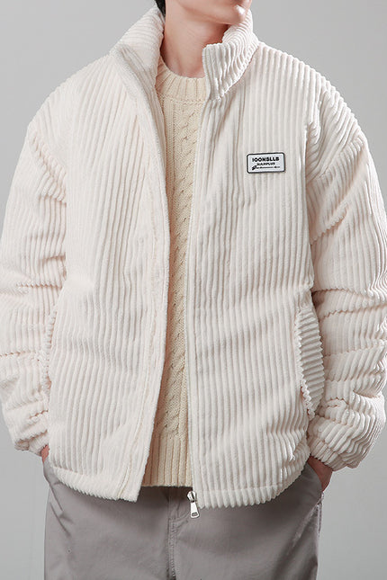 Corduroy Cotton-padded Zippet Coat