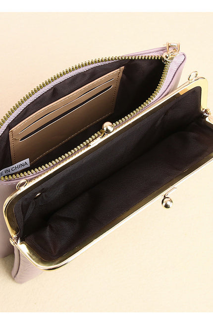 Lock Shoulder Alligator Pattern Crossbody Bag