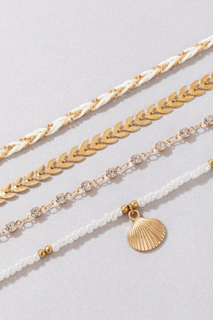 Geometric multi-layer Anklet