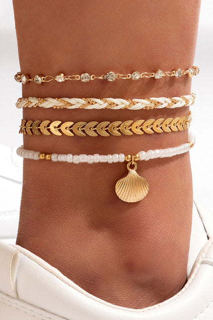 Geometric multi-layer Anklet