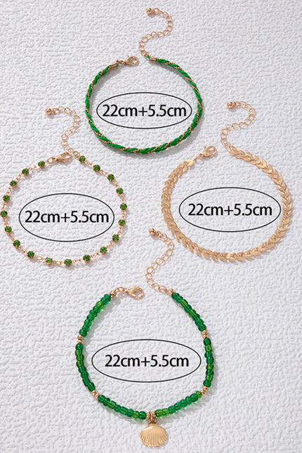 Geometric multi-layer Anklet