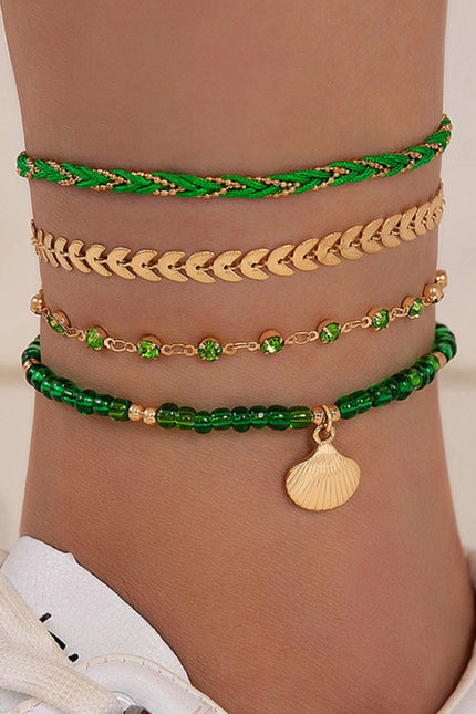 Geometric multi-layer Anklet