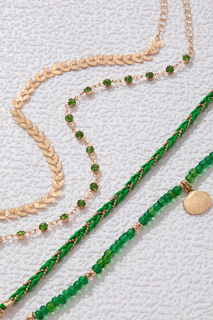 Geometric multi-layer Anklet