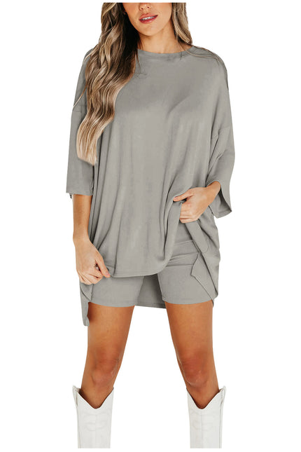 Fashion Loose Short-sleeved T-shirt And Slim Tight Pants