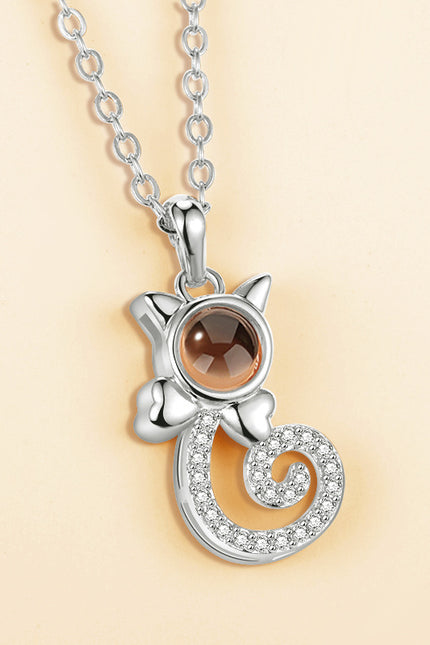 I love you 100 languages love memory necklace