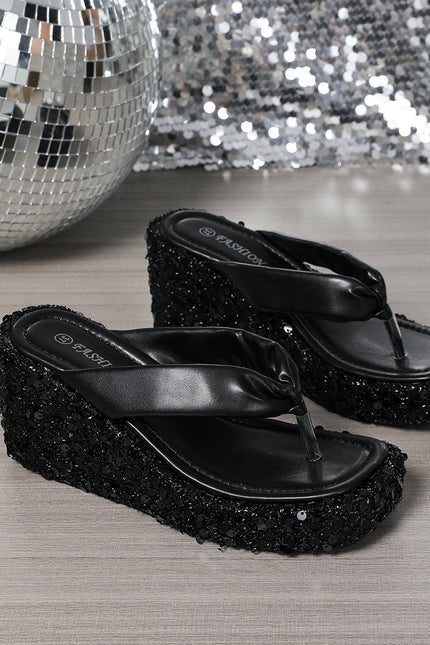 Shiny Flip Flops sandals