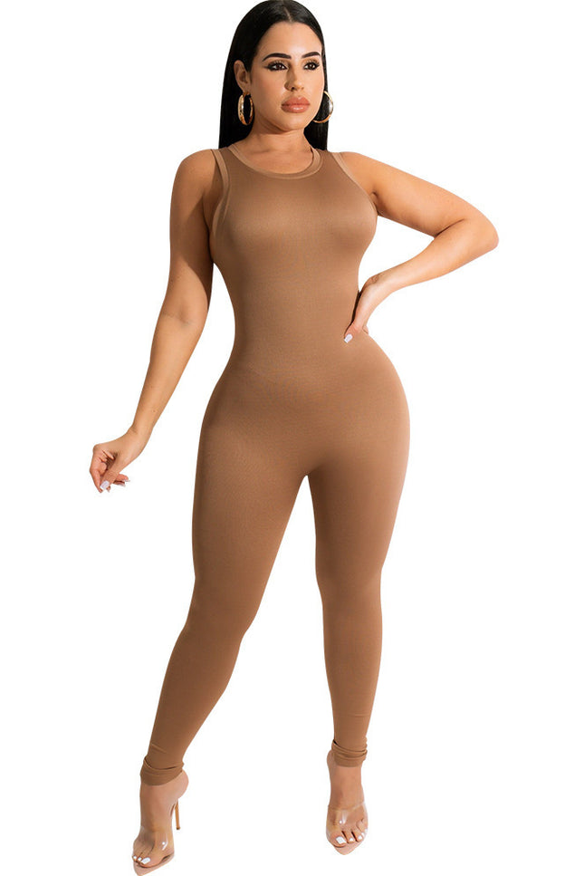 Women's Sleeveless Jumpsuit Trousers