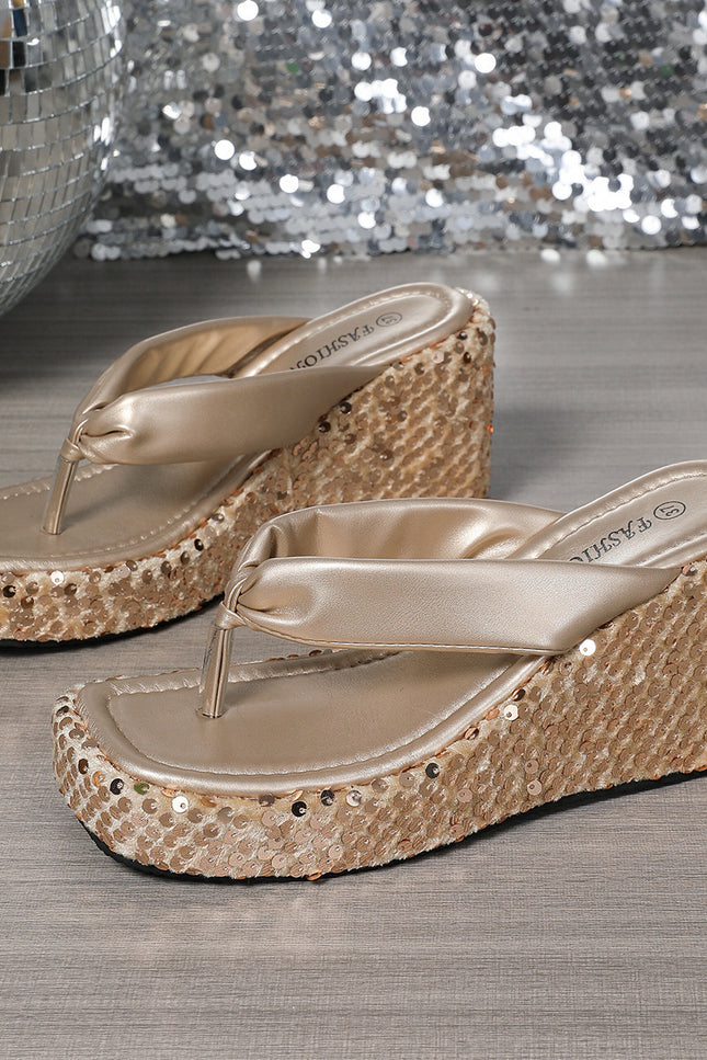 Shiny Flip Flops sandals