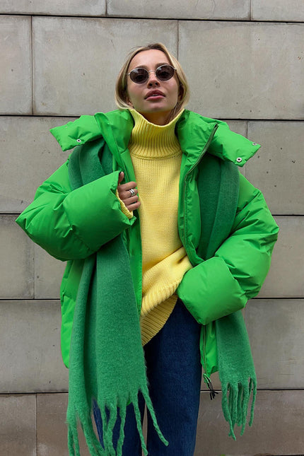 Fashion Coat With Removable Hood
