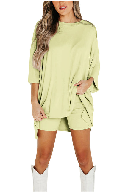 Fashion Loose Short-sleeved T-shirt And Slim Tight Pants