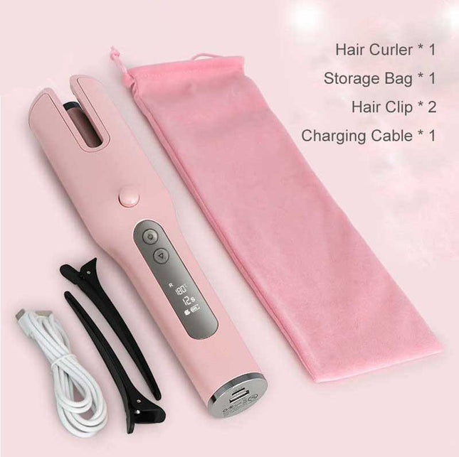 Wireless Automatic Curler USB  LCD Screen Ceramic fever