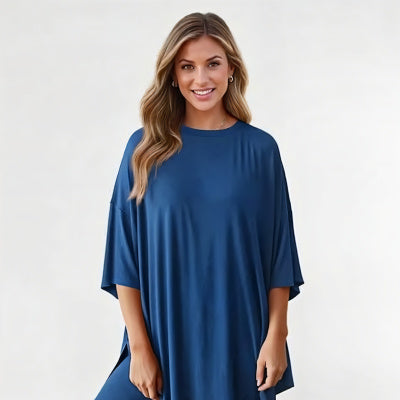 Fashion Loose Short-sleeved T-shirt And Slim Tight Pants
