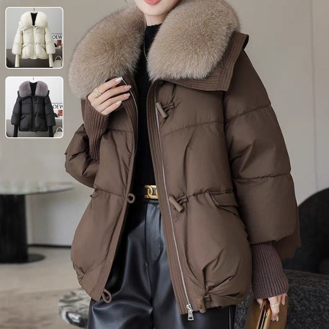 Cotton-padded thickened Jacket with Fur Collar