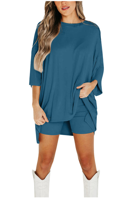 Fashion Loose Short-sleeved T-shirt And Slim Tight Pants