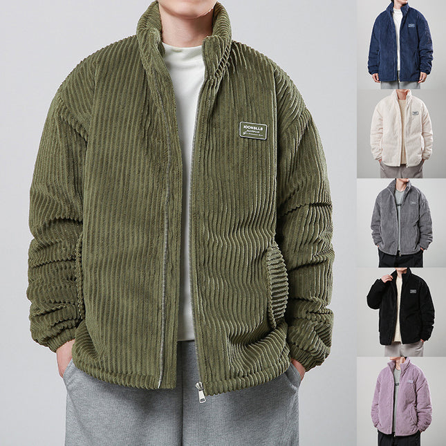 Corduroy Cotton-padded Zippet Coat