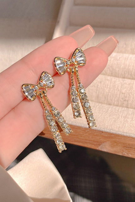 Rhinestones Butterfly Earrings