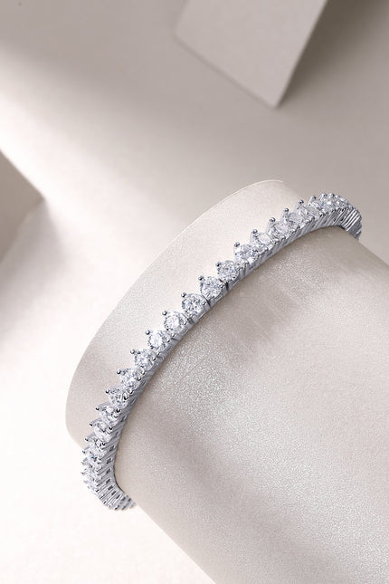 Mark Luxury Mosan Diamond S925 Silver Bracelet Comparable To Natural Diamonds