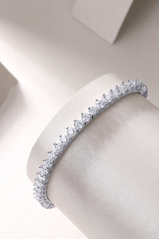 Mark Luxury Mosan Diamond S925 Silver Bracelet Comparable To Natural Diamonds