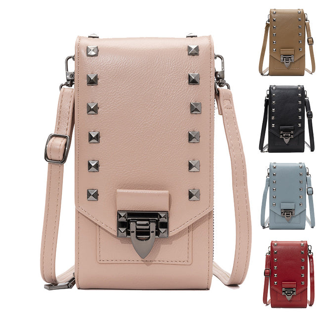 PU leather Rivet Design Shoulder Bags