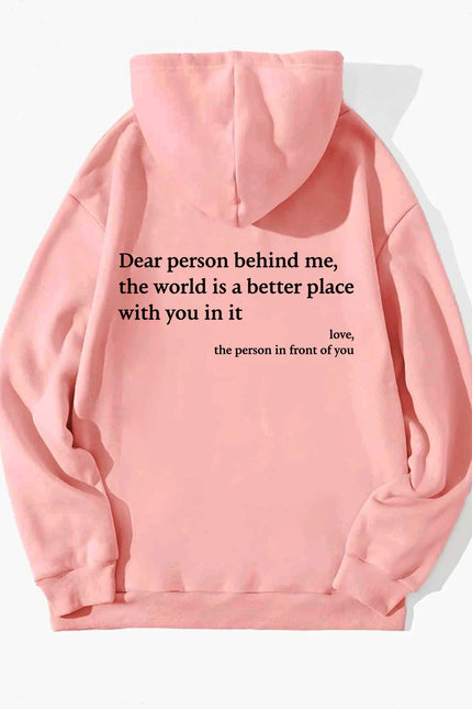 Dear Person Behind Me Unisex Trendy Hoodies