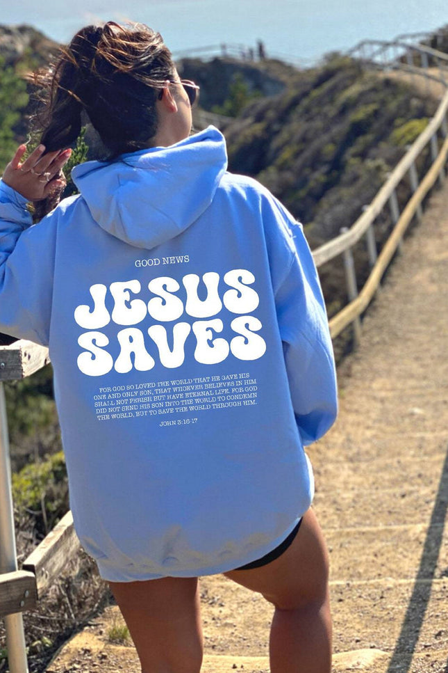 Jesus Saves Hoodie with Bible Verses